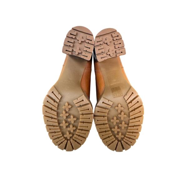 Tory Burch NIB Carson 70mm Lug Sole Boot in Toasted Caramel Size 9.5 - Picture 11 of 14